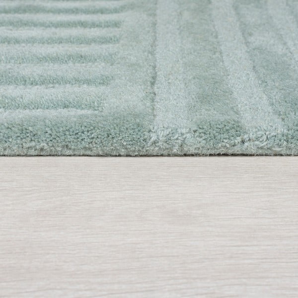 Tappeto turchese in lana tessuto a mano 200x290 cm Zen Garden – Flair Rugs-image-4