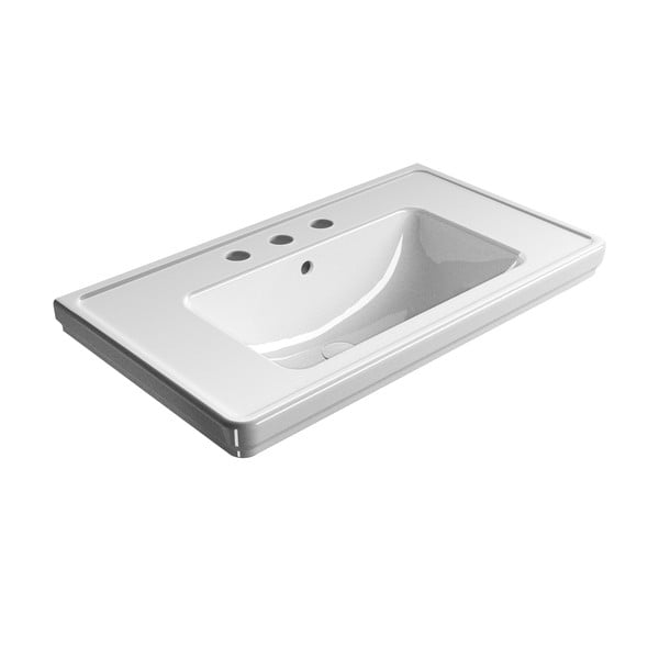 Lavabo bianco in ceramica 90x50 cm Classic – Sapho