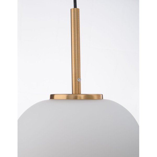 Lampadario bianco/color ottone in vetro ø 22 cm Lato – Nova Luce-image-2