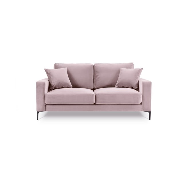 Divano in velluto rosa , 158 cm Harmony - Kooko Home