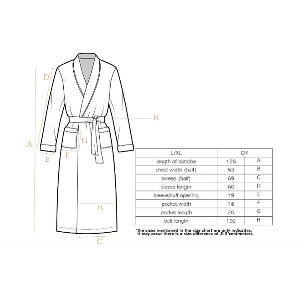 Accappatoio color senape in micropile L/XL Cozy – Tiseco Home Studio-image-1
