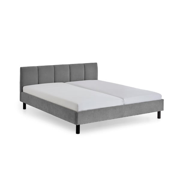 Letto matrimoniale imbottito grigio rete non inclusa 180x200 cm Joker – Meise Möbel