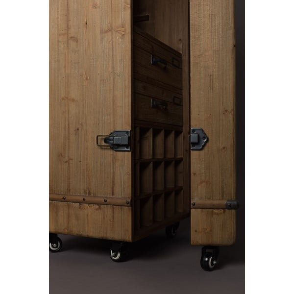 Portabottiglie in legno di abete per 30 bottiglie, 50x109 cm Lico - Dutchbone-image-1