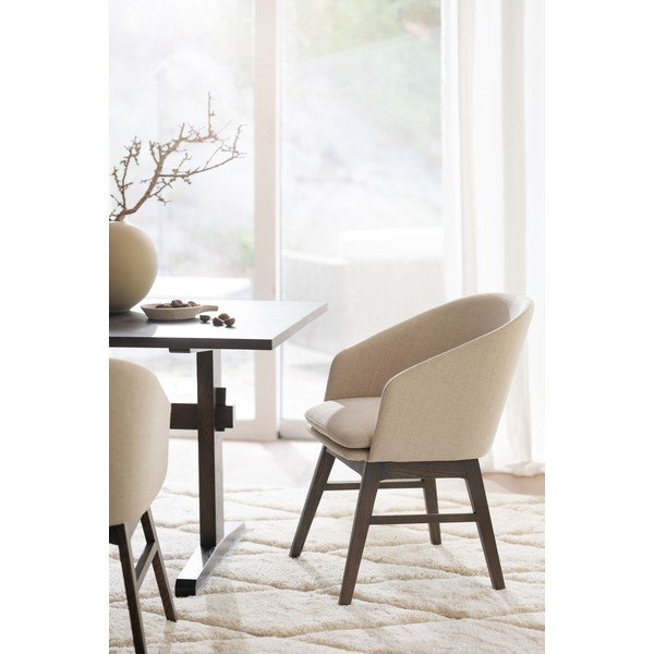 Set di sedie da pranzo beige in imbottito 2 pz Windham – Rowico-image-1