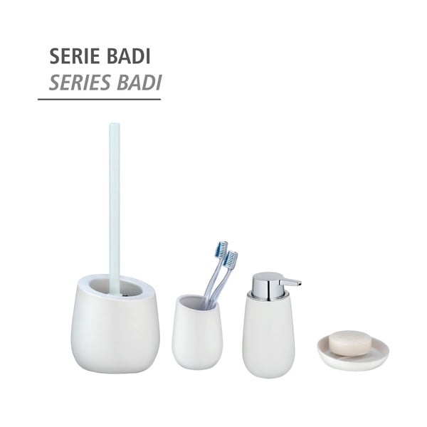 Distributore di sapone in ceramica bianca Badi - Wenko-image-1