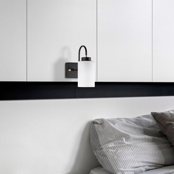 Lampada da parete bianca e nera ø 10 cm Duzsuz – Opviq lights-image-1