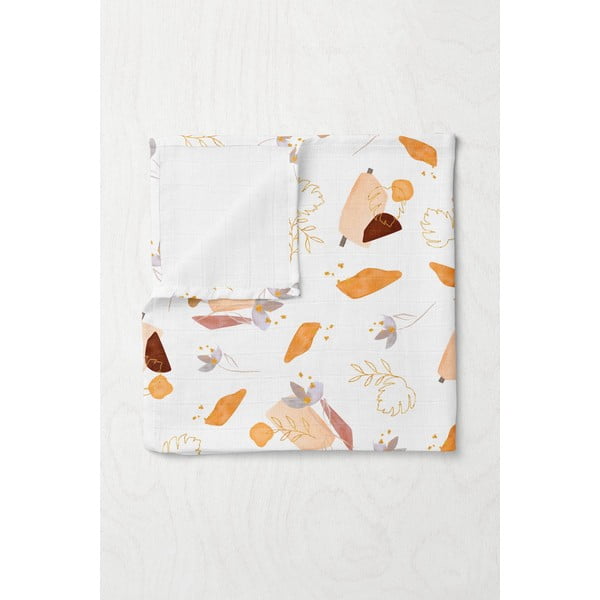 Coperta per bambini bianca in mussola 75x100 cm Boho – Mijolnir-image-1