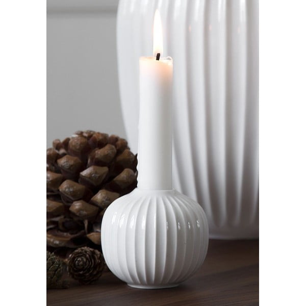 Candeliere Hammershoi in porcellana bianca, ⌀ 7,5 cm Hammershøi - Kähler Design-image-2