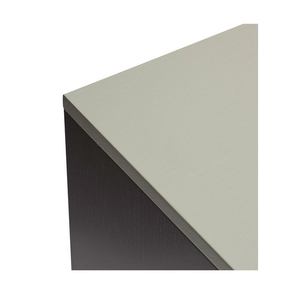 Libreria in legno di frassino blu scuro e grigio 45x177 cm Study - Hübsch-image-4