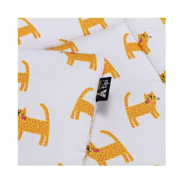 Set per culla bianco-arancio Sweet Dreams - Yellow Tipi-image-3