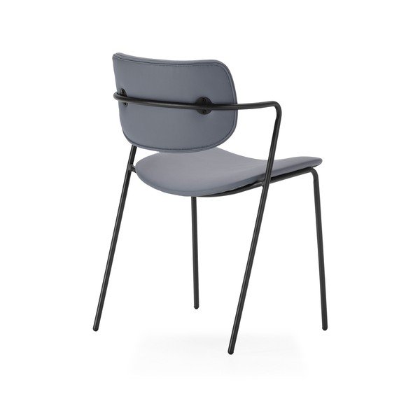 Set di sedie da pranzo grigio scuro 2 pz Maika - Marckeric-image-2