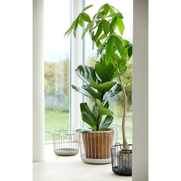 Cestino in metallo grigio, ø 30 cm Inu - Zone-image-2