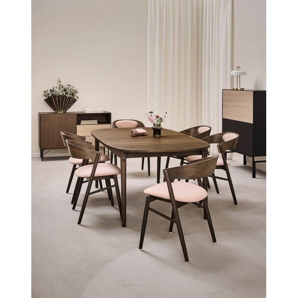 Tavolo da pranzo pieghevole in rovere marrone scuro 106x184 cm Miro - Hammel Furniture-image-1