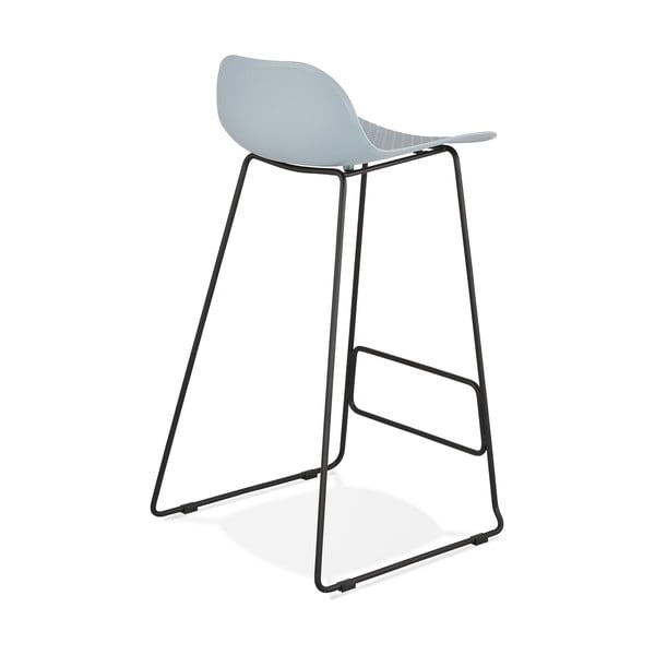 Sgabello da bar blu con gambe nere, altezza seduta 76 cm Slade - Kokoon-image-3