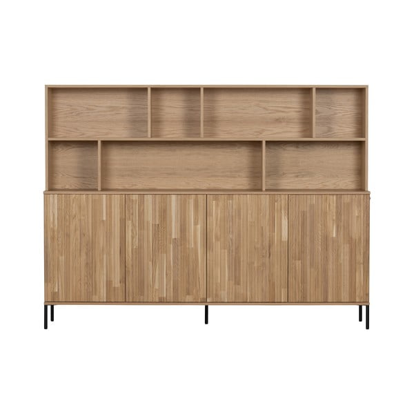 Libreria in legno di quercia in colore naturale 200x150 cm Gravure - WOOOD
