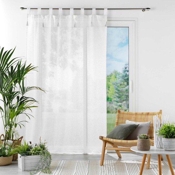 Tenda sottile bianca 140x240 cm Dalila – douceur d'intérieur-image-2
