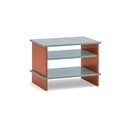 Comodino color mattone/grigio con ripiani Inari – Teulat