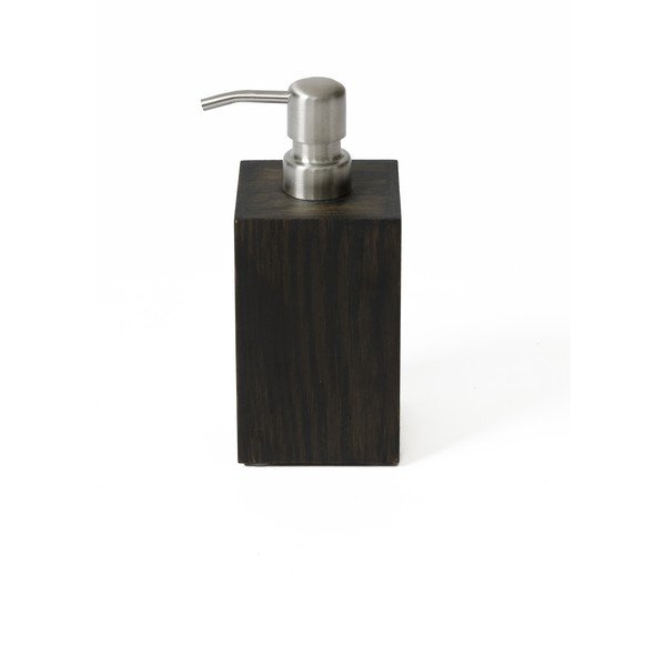 Distributore di sapone in legno di quercia Dark Mezza - Wireworks-image-1