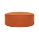 Poggiapiedi color terracotta con rivestimento in lana Folk – noo.ma
