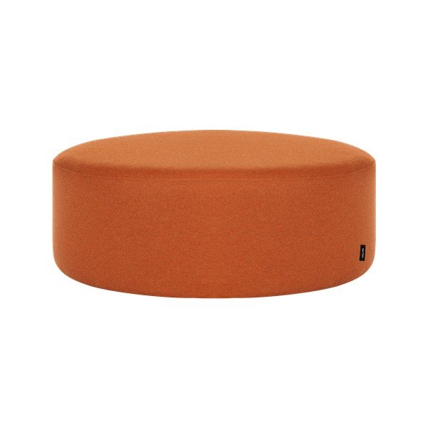 Poggiapiedi color terracotta con rivestimento in lana Folk – noo.ma