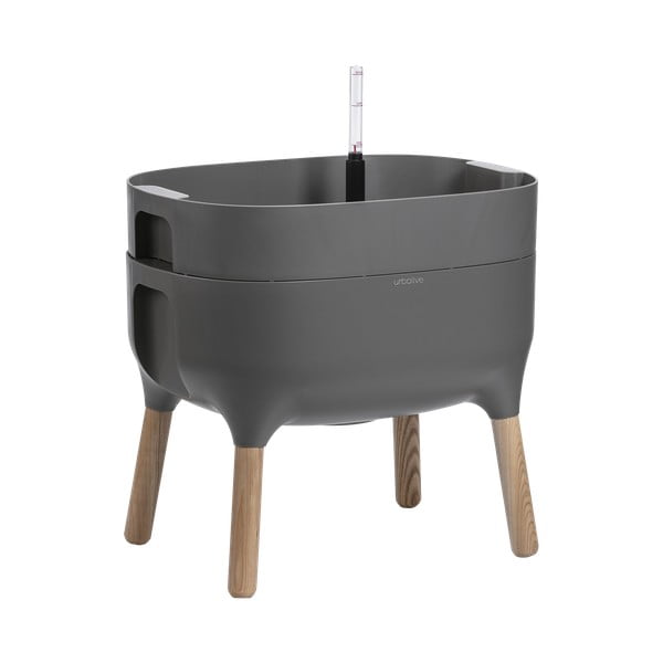 Vaso per coltivazione in plastica con sistema di auto-irrigazione Urbalive – Plastia