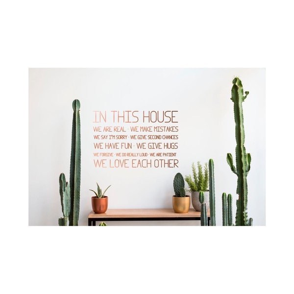 Adesivo murale in vinile di questa casa In This House Rules - Really Nice Things-image-1