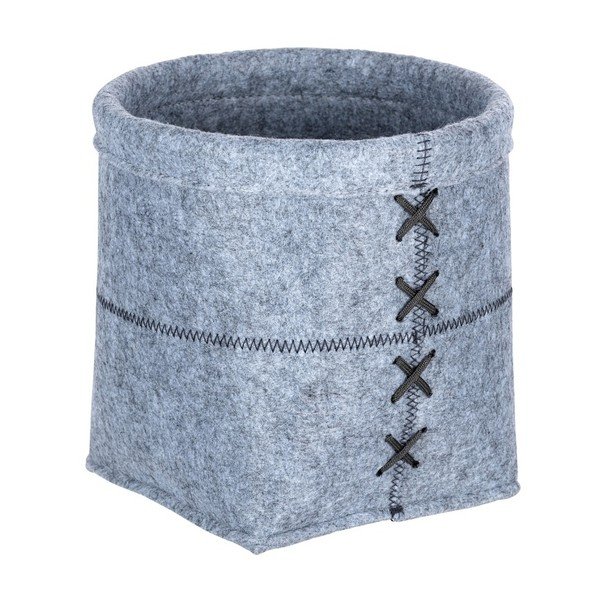 Cestino in feltro grigio chiaro, larghezza 20 cm Mara - Wenko