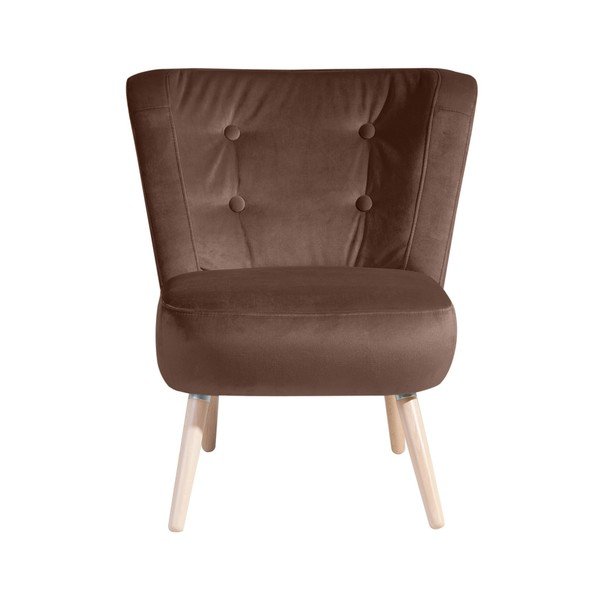 Poltrona marrone Neele Velvet - Max Winzer-image-3