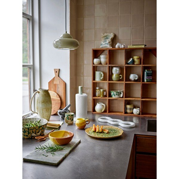 Portarotolo da cucina verticale verde chiaro in marmo ø 15 cm Emy – Bloomingville-image-2