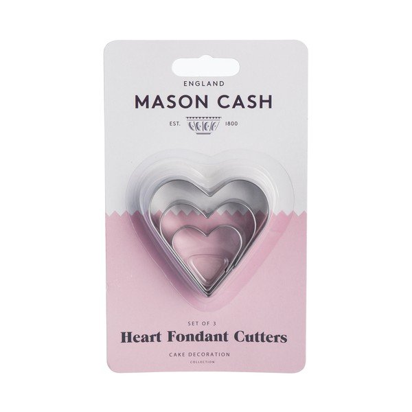 Sada 3 nerezových vykrajovátek ve tvaru srdce Mason Cash-image-1