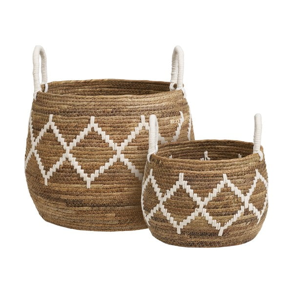 Set di cesti in vimini 2 pz ø 41x32 cm Altea – House Nordic