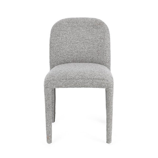 Sedia da pranzo grigia in bouclé Antara – Bizzotto-image-2