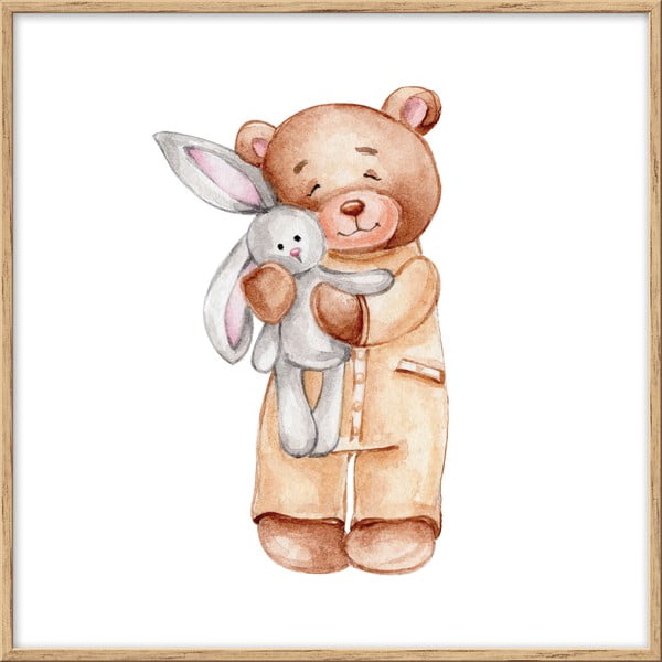Quadro per bambini 20x20 cm Teddy Bear - knor