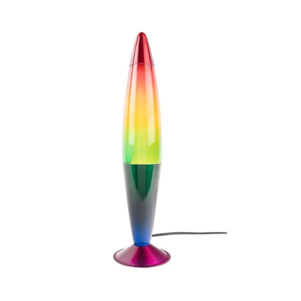 Lava lamp verde in vetro (altezza totale 41,5 cm) Rainbow Rocket Lava – Leitmotiv