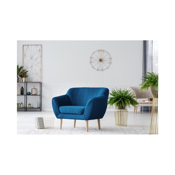 Poltrona blu Benito - Mazzini Sofas-image-4