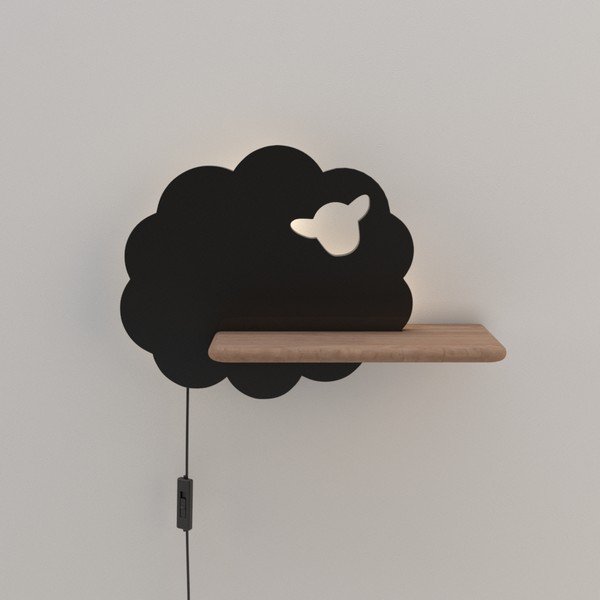 Apparecchio nero per bambini Sheep - Candellux Lighting-image-1