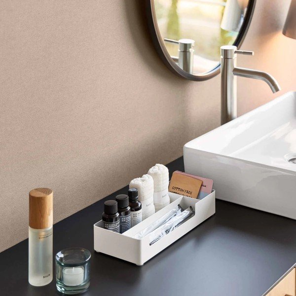 Organizer da bagno bianco in metallo Amenity – YAMAZAKI-image-2