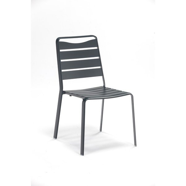 Set di 4 sedie da giardino in metallo antracite Spring - Ezeis