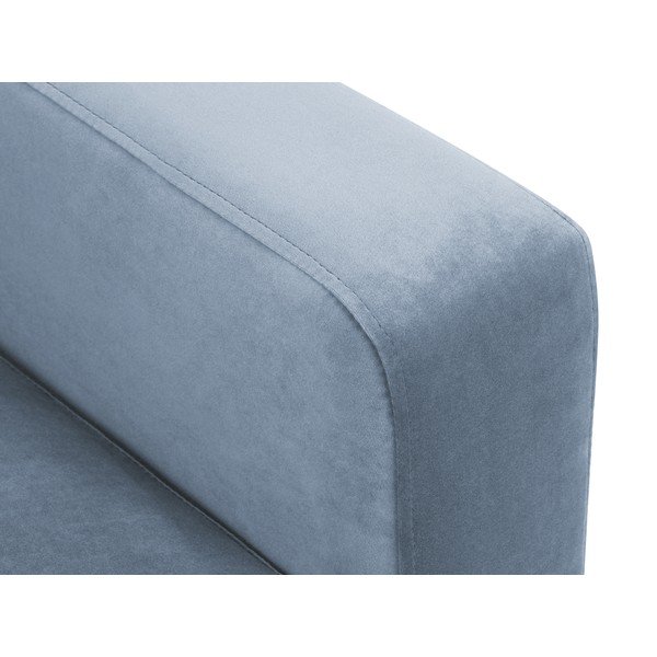 Divano in velluto azzurro, 220 cm Harmony - Kooko Home-image-1