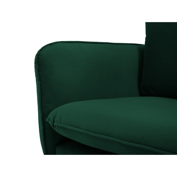Divano in velluto verde scuro 200 cm Vienna - Cosmopolitan Design-image-1