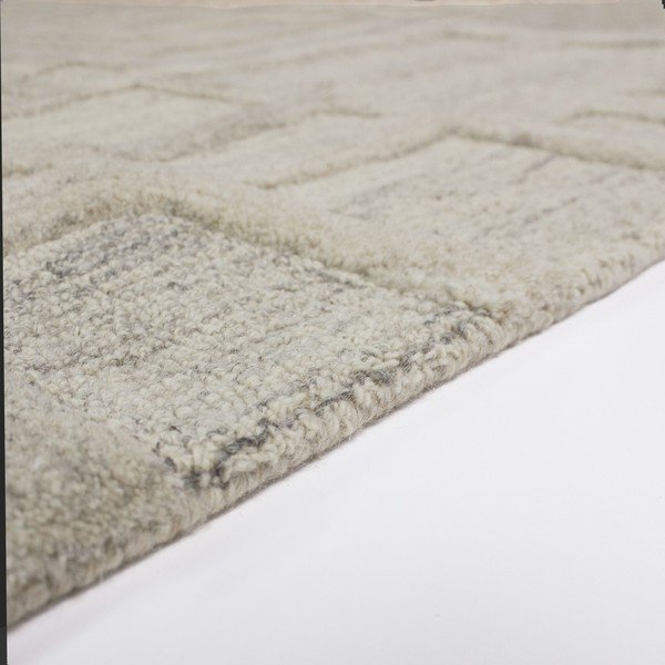 Tappeto greige in lana tessuto a mano 140x200 cm Elva  – Flair Rugs-image-3