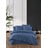 Set copripiumino e federa blu in tessuto damascato per letto matrimoniale/esteso con lenzuolo incluso 4 pz 200x220 cm – Mila Home