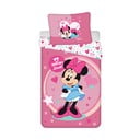 Biancheria da letto singola per bambini in microfibra 140x200 cm Minnie Sweet Like Me - Jerry Fabrics