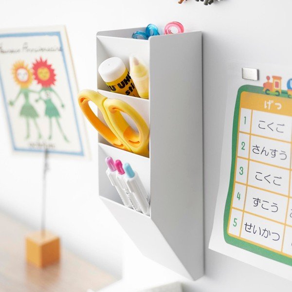 Organizer bianco in metallo per cancelleria Tower – YAMAZAKI-image-4