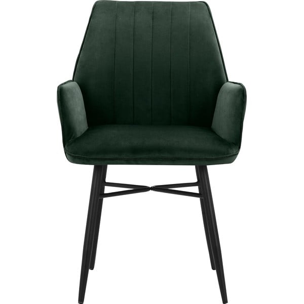 Set di sedie da pranzo verde in imbottito 2 pz Anzo – Støraa-image-2