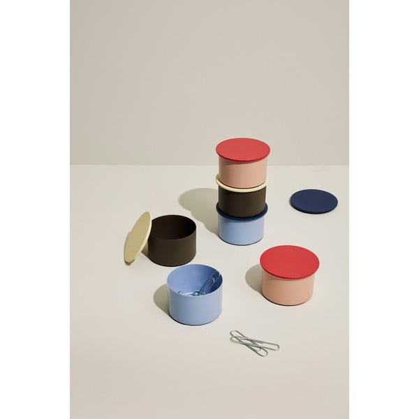 Scatola decorativa in metallo con coperchio District - Hübsch-image-1