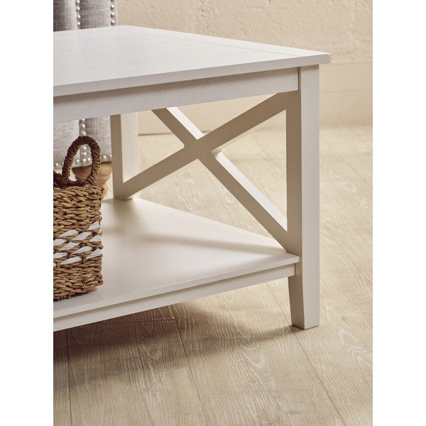 Tavolino da salotto bianco 60x120 cm Heritage – Premier Housewares-image-2