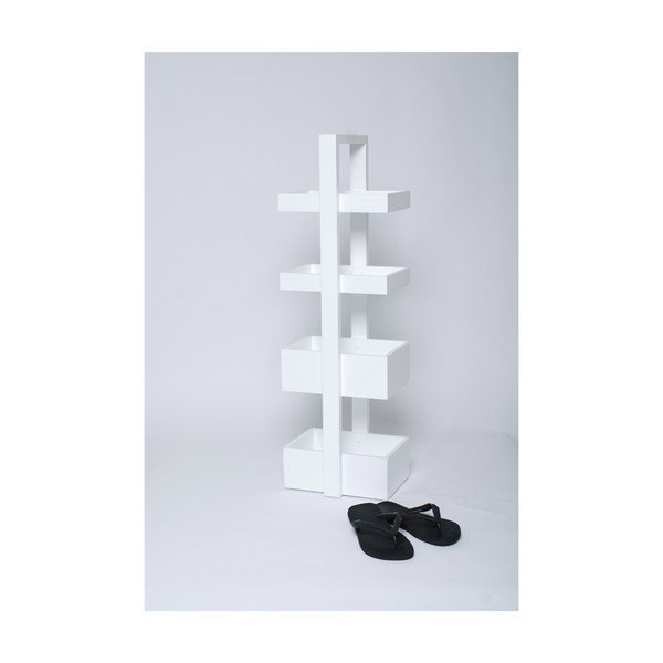Scaffale in rovere bianco Caddy Fuji - Wireworks-image-2