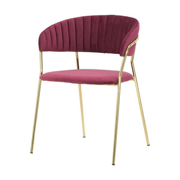 Sedia rosso vino con design Poltrona oro - Mauro Ferretti