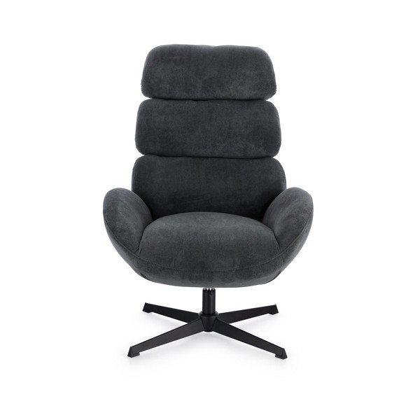 Poltrona nera girevole Violante – Bizzotto-image-2